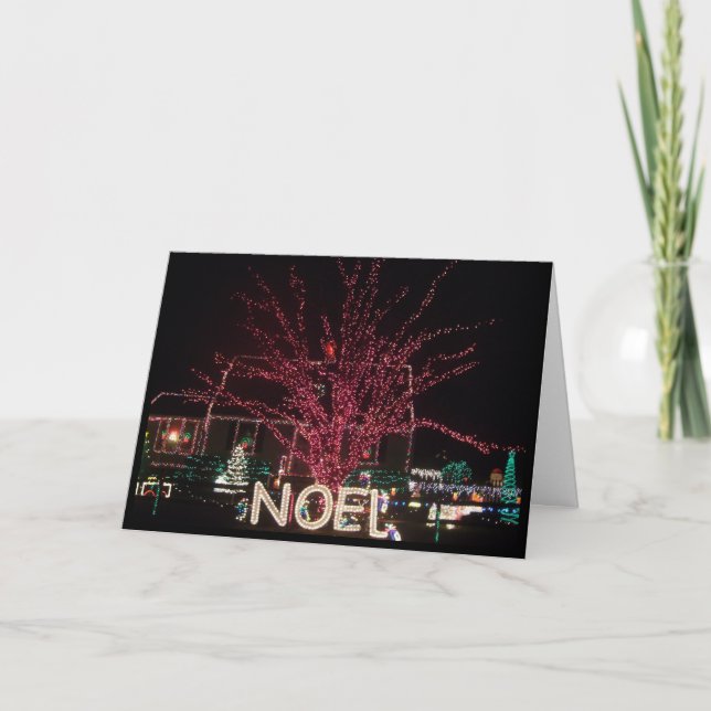 noel holiday lights card (Front)