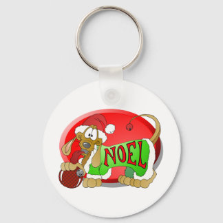 NOEL Hotdog Key Ring