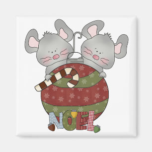 Noel Mice Holiday T-shirts and Gifts Magnet