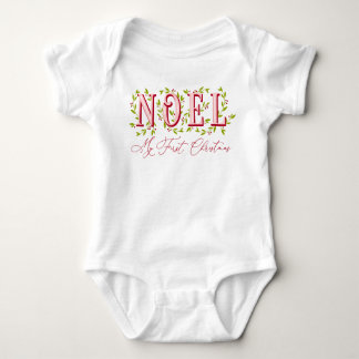 NOEL: My First Christmas - Editable Colours Baby Bodysuit