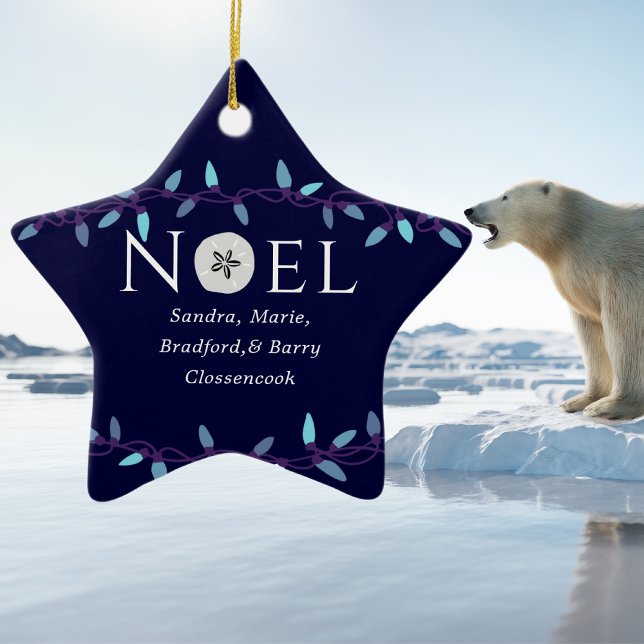  Noel Navy Blue Sand Dollar Nautical Christmas     Ceramic Tree Decoration (Creator Uploaded)
