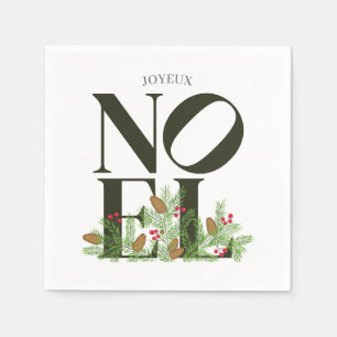 NOEL Pop Letter Art Inspired Christmas Napkin
