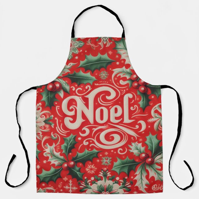 Noel Red & Green  Apron (Front)