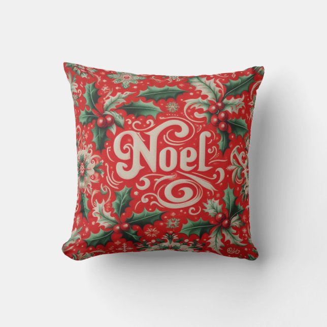Noel Red & Green  Cushion (Front)