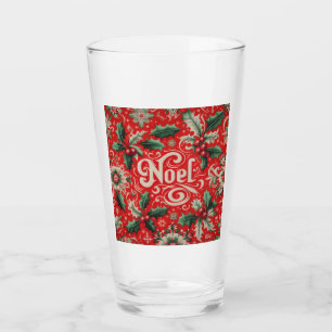 Noel Red & Green  Glass