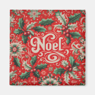 Noel Red & Green Magnet