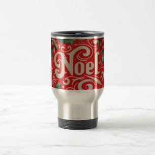 Noel Red & Green  Travel Mug