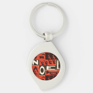 Noel Red Key Ring