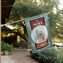 NOEL Snow Globe | Skier, Christmas Tree & Sled