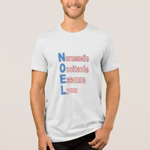 NOEL TOURISME FRANCE white T-shirt Tri-Blend Shirt