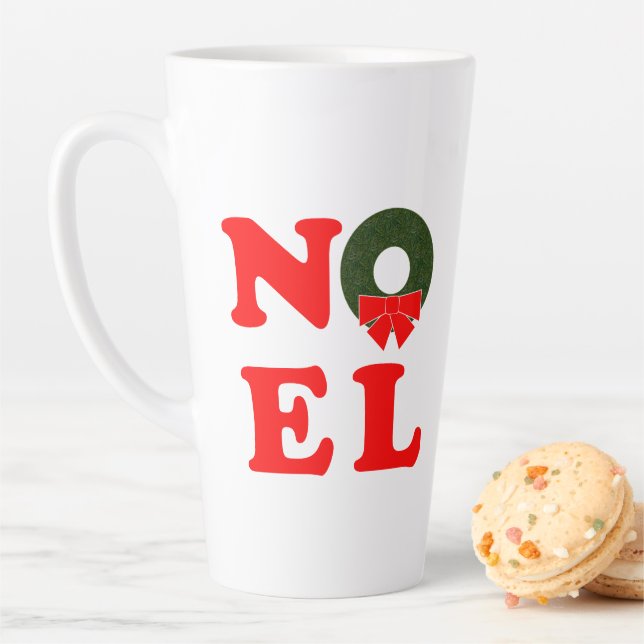 NOEL Wreath Latte Mug (In Situ)