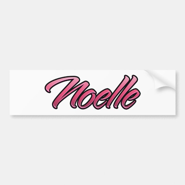 Noelle faded pink Aufkleber Sticker (Front)