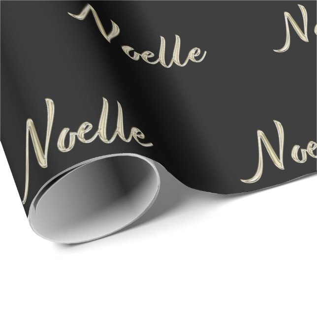 Noelle white gold gift wrapping paper (Roll Corner)