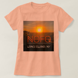 Nofo Long Island t-shirt with sunflower backdrop