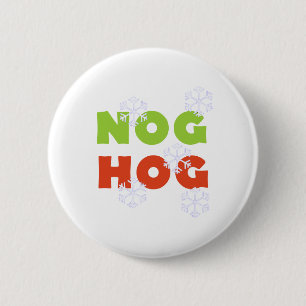 Nog Hog 6 Cm Round Badge