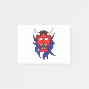 Noh Theater Hannya Japanese Post-it Notes