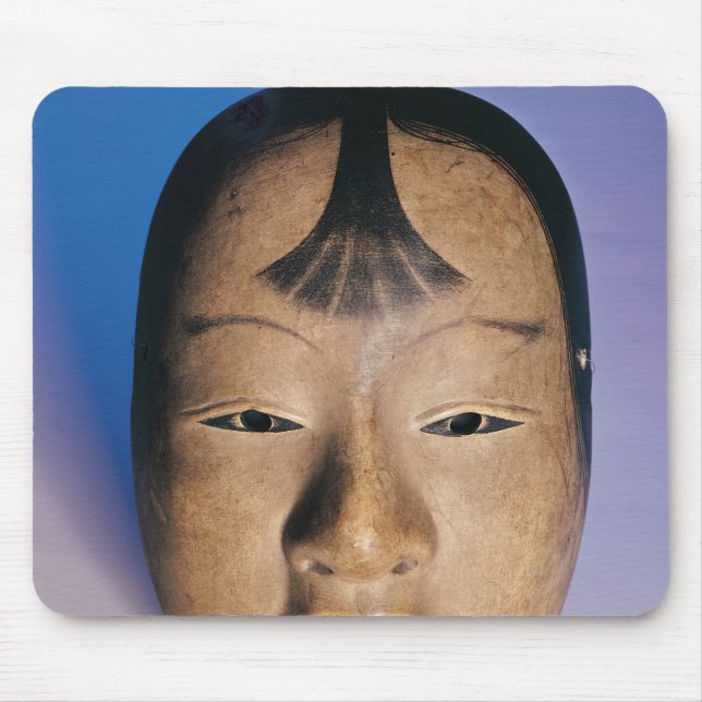 Noh theatre mask of a young boy called mouse pad (Front)