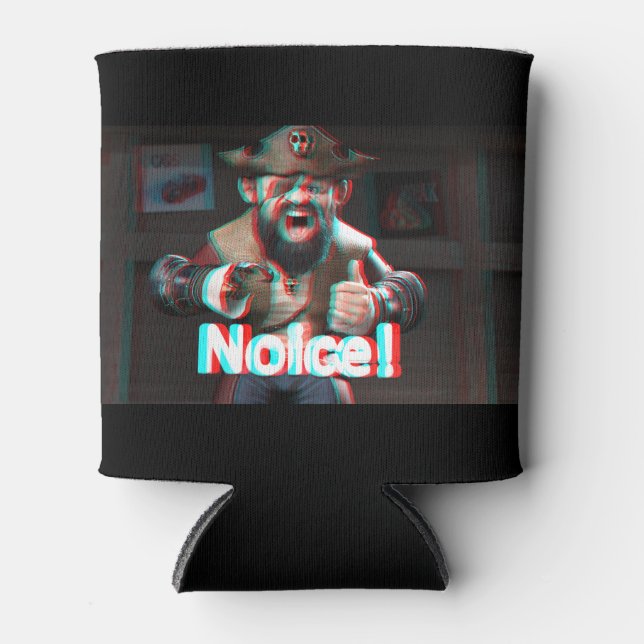 Noice! Badaz Beard 3D Can Cooler (Front)