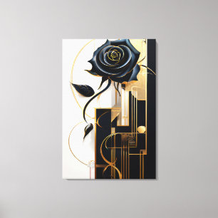 Noir Blossom Canvas Print