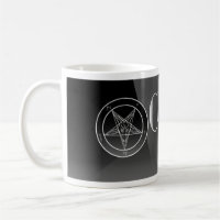 Noir Church of Satan Logo Classic White Mug