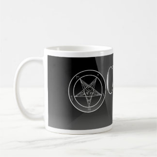 Noir Church of Satan Logo Classic White Mug