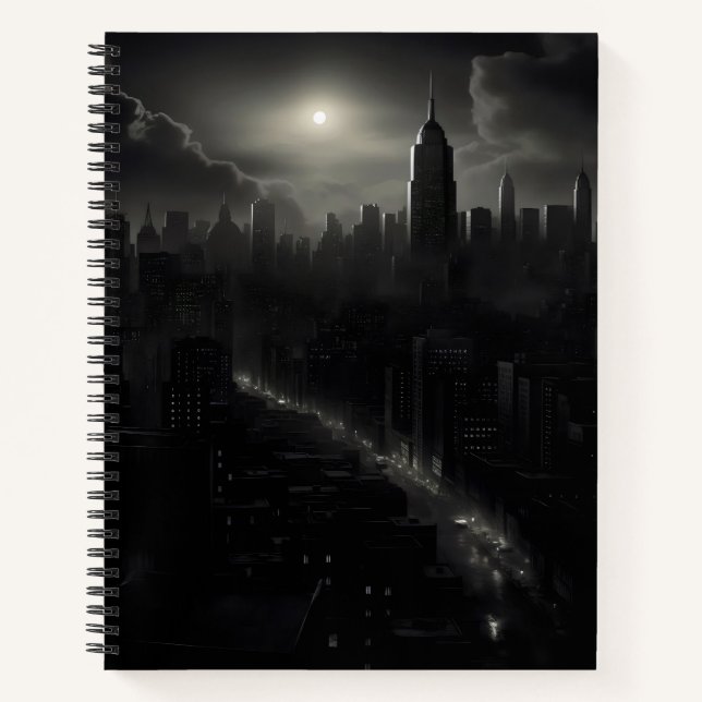 Noir City Cityscape Notebook (Front)