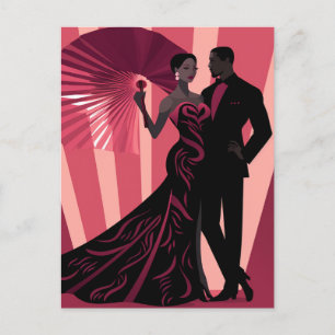 NOIR ELEGANCE-RED #1 POSTCARD