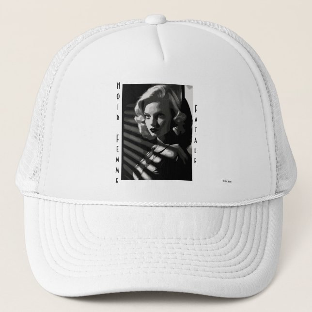 Noir Femme Fatale Trucker Hat (Front)