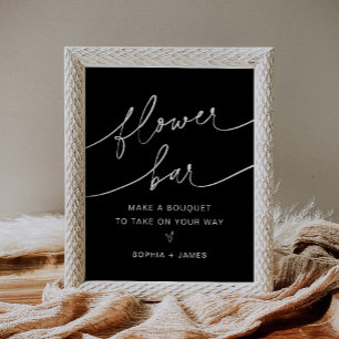 NOIR Flower Bar, Make Your Bouquet Sign