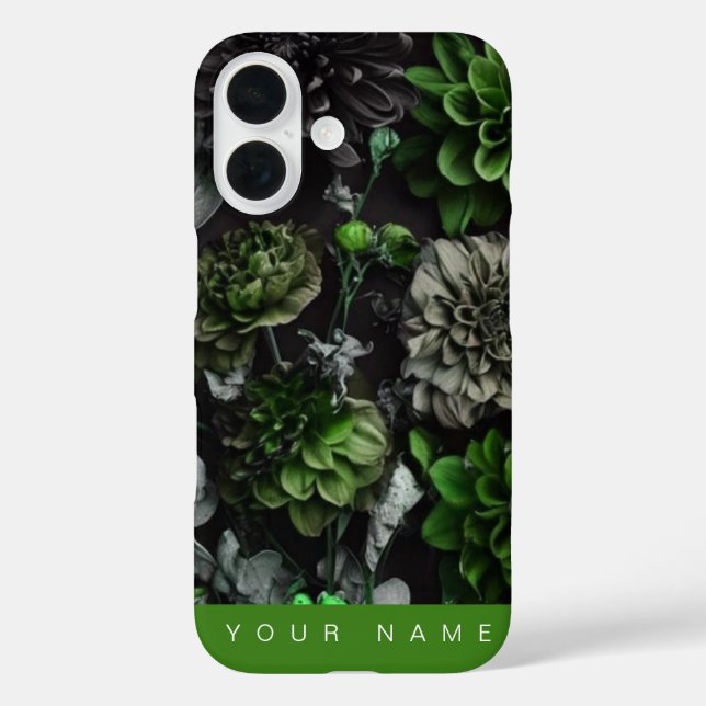 Noir Garden Green Case-Mate iPhone Case (Back)