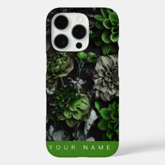 Noir Garden Green iPhone 16 Pro Case