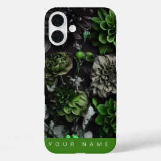 Noir Garden Green iPhone 16 Plus Case