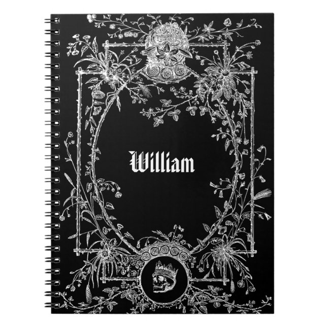 Noir Nights Notebook – Dark Gothic Journal  (Front)