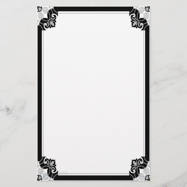 Noir Nouveau Stationary Stationery (Front)