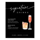 NOIR Signature Drinks Wedding Sign Black 8x10