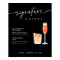 NOIR Signature Drinks Wedding Sign Black 8x10