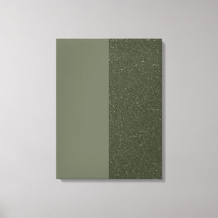 Noise & Moss Green Stretched Canvas Print (Custom)