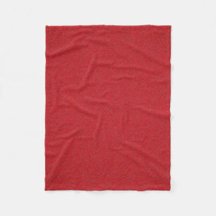 Noise-Texture Tomato Red Fleece Blanket (Custom)