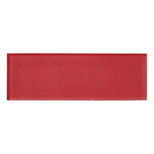 Noise-Texture Tomato Red Name Badge – Customisable