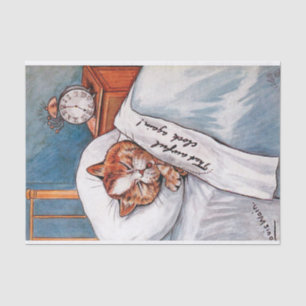 Noisy Alarm Clock, Louis Wain Tissue Paper
