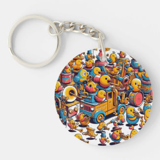 Noisy bird key ring