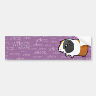 Noisy Guinea Pig (smooth hair) Bumper Sticker