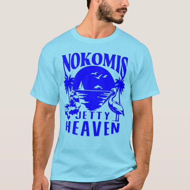 Nokomis Beach Florida - Jetty Heaven T-Shirt (Front)