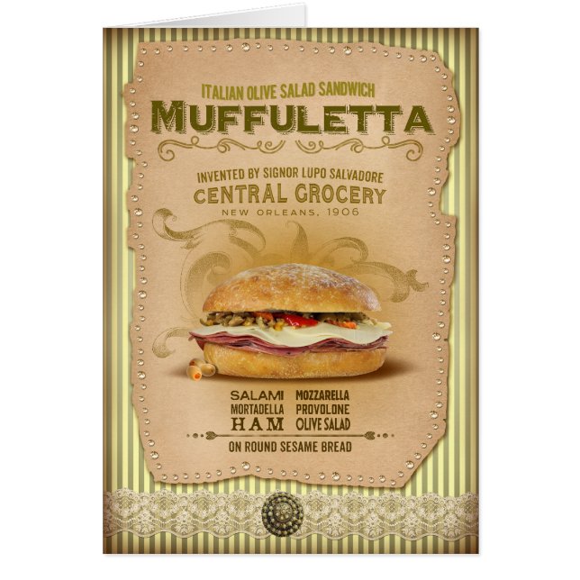 NOLA Collection Muffuletta Sandwich Design (Front)