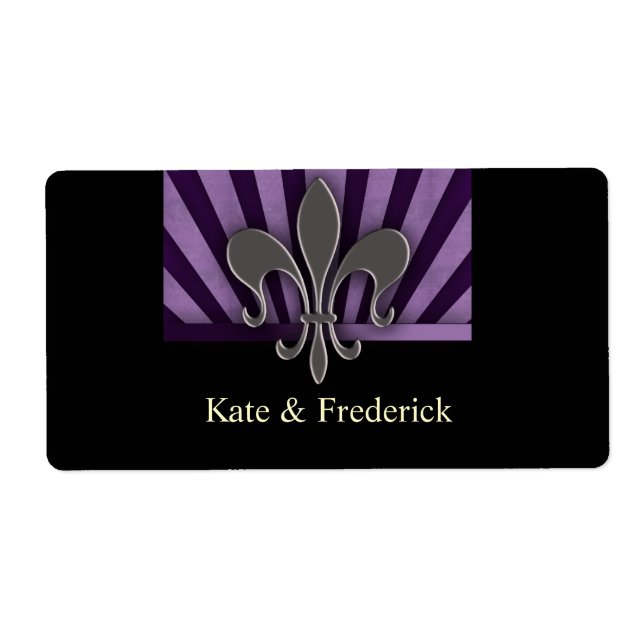 NOLA Fleur-de-lis designer labels (Front)