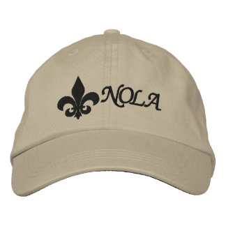 NOLA Fleur De Lis Embroidered Hat