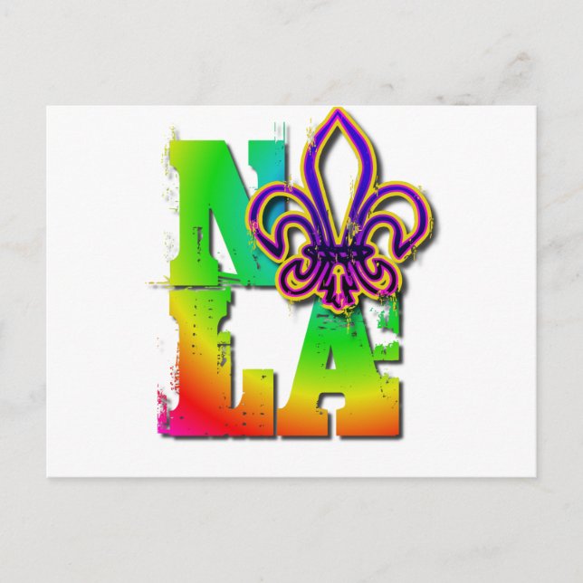 NOLA FLEUR DE LIS POSTCARD (Front)