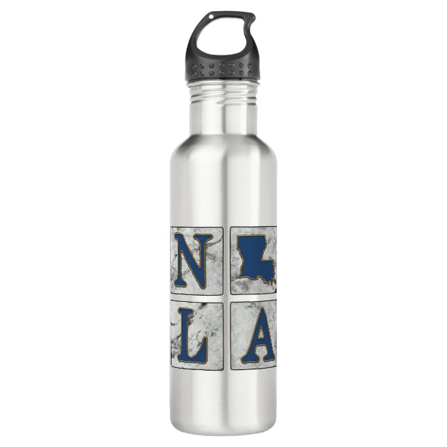 NOLA French Quarter New Orleans Louisiana 710 Ml Water Bottle (Front)