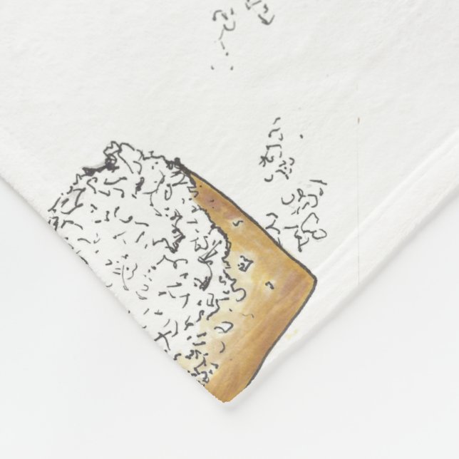 NOLA Louisiana New Orleans Beignet Pastry Foodie Fleece Blanket (Corner)