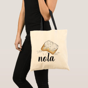 NOLA New Orleans Louisiana Beignet Pastry Beignets Tote Bag